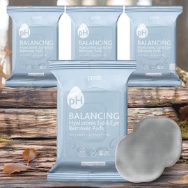 Pretty eye makeup removal cleanser for eye area, skin-friendly, slightly acidic hyaluronic lip and eye remover pad, 30p, 4 pieces, 55g / 프레티 눈 화장 지우기 눈가 전용 클렌저 피부 친화적 약산성 히알루로닉 립앤아이 리무버 패드 30p 4개 55g