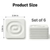 6 PCS Water Absorbing Stone Tray for Sink, 4" X