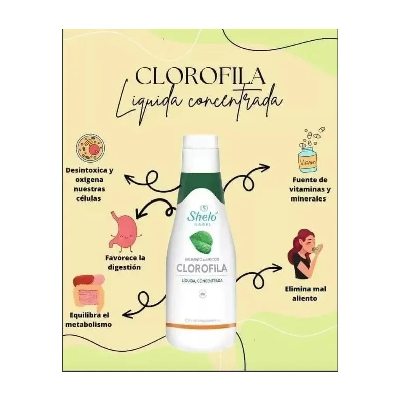 2 Pack Clorofila Líquida Concentrada Para Limpiar El Cuerpo