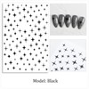 HNUIX Nail Stickers - 3D Star, Self Adhesive Nail Decals,