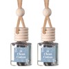 Scented Car Freshener 2 Pack - Long-lasting Fragrance:_Clean Cotton