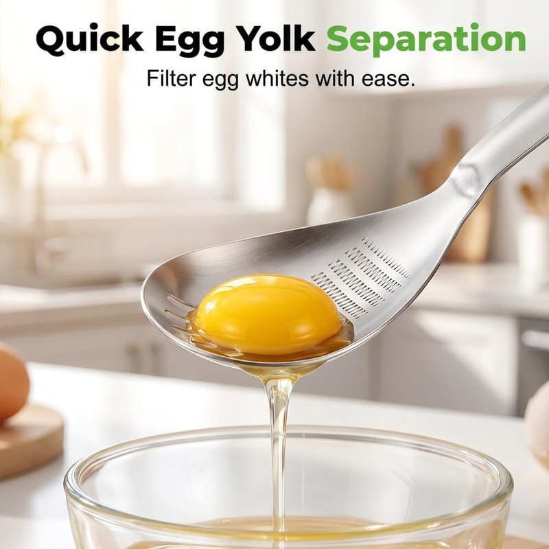 YERFFZE 5-in-1 Stainless Steel Kitchen Cooking Spoon – Multifunctional Tool