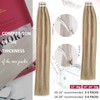 Moresoo Tape-In Hair Extensions, Real Hair, Blonde Streaked, Remy Hair,