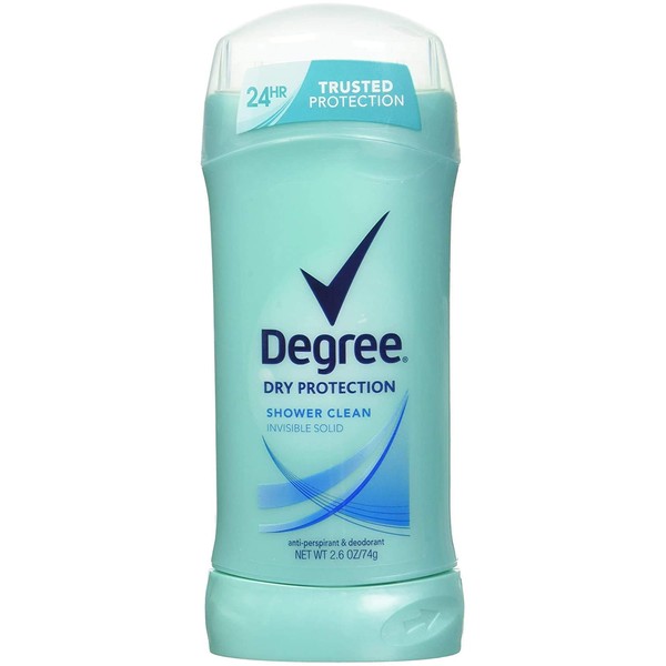 Degree Dry Protection Anti-Perspirant Deodorant Invisible Solid Shower Clean Twin Pack - 5.2 oz, Pack of 4