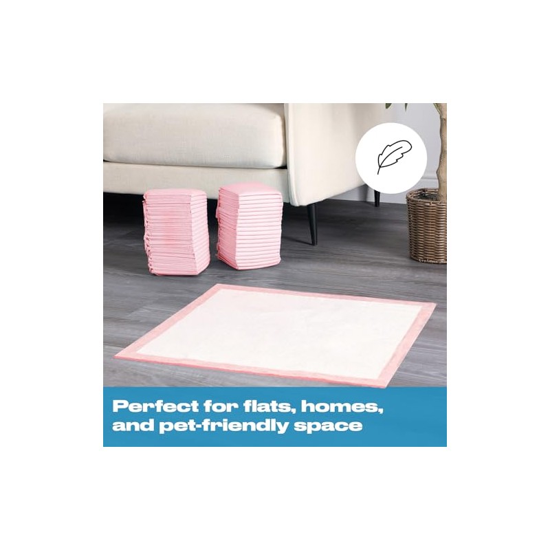 OHS Puppy Training Pads 100 Pack, Leakproof Super Absorbent LEMON