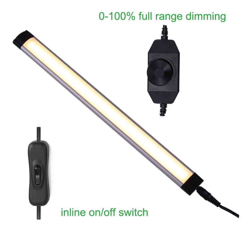 AIBOO LED Under Cabinet Lighting Kit, Plug in Strip Lights