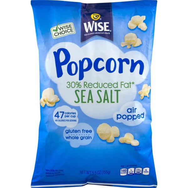 Wise Foods 30% Reduced Fat Sea Salt Air Popped Popcorn (6 Bags)