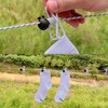 Travel Clothesline, Retractable & Portable, 12 Clips, for Indoor/Outdoor Drying