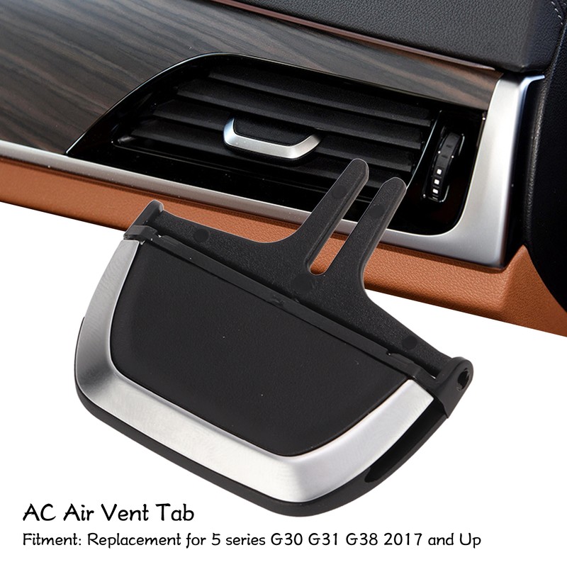 Rear Row AC Air Vent Tab Clip ABS Black Replacement