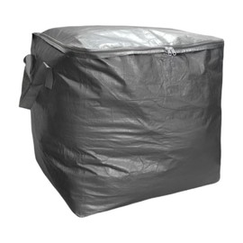 Extra Large Heavy Duty Storage Bag，Storage Bags for Clothes，Extra Large Moving Bags with Zippers & Carrying Handles (Grey, 240L)