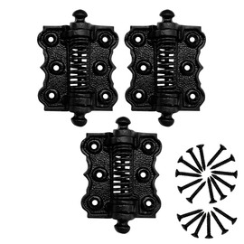 Akatva Self Closing Gate Hinges - Gate Closer Heavy Duty Gate Hinges- Self Closing Metal Gates Hinges - Self Closing Hinges - Auto Close Gate Hinges - Natural Oil Black Finish