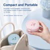 Retainer Cleaner Case, Retainer Case for Women Teen Girls, 3-in-1