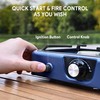 Upgraded Separate Ignition Needle WINKIZA Camping Stove with Cutting Board,