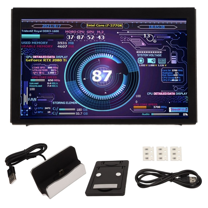 5in IPS Computer Temp Monitor USB Mini Screen for AIDA64