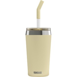 SIGG - Insulated Travel Mug Helia - Stainless Steel Tumbler with Lid, Straw and Cleaning Brush - BPA Free - 15 Oz, 20 Oz