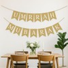 Umrah Mubarak Hessian Banner – Rustic Burlap Flag Bunting for