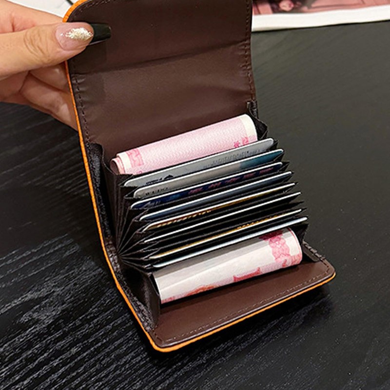 LFWATAXY RFID Blocking PU Leather Credit Card Holder Wallet for