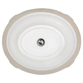 American Standard 0484.000 Estate 19-1/8" Undermount Fireclay Bathroom Sink with Overflow - White