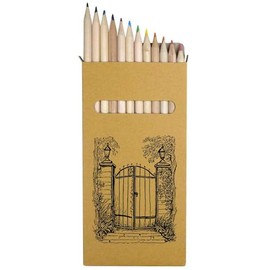 Azeeda 12 x 'Garden Gate' Long 178mm Coloured Pencils/Pencil Set (PE00066625)