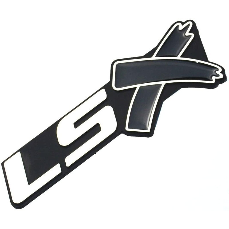 2 pcs LSX Emblem Badge 3D Self-Adhesive Nameplate Sticker Replacement
