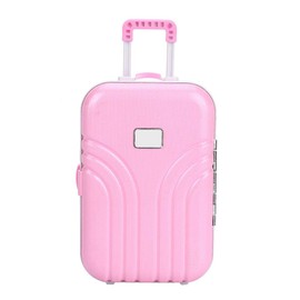 Maleta de Bebé Juguete, Baby Suitcase Toy Mini Maleta de Plástico con Ruedas Mini Caja de Equipaje (Rosado)
