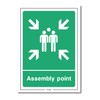 Fire Assembly Point Rigid Sign With Family Sign - Portrait