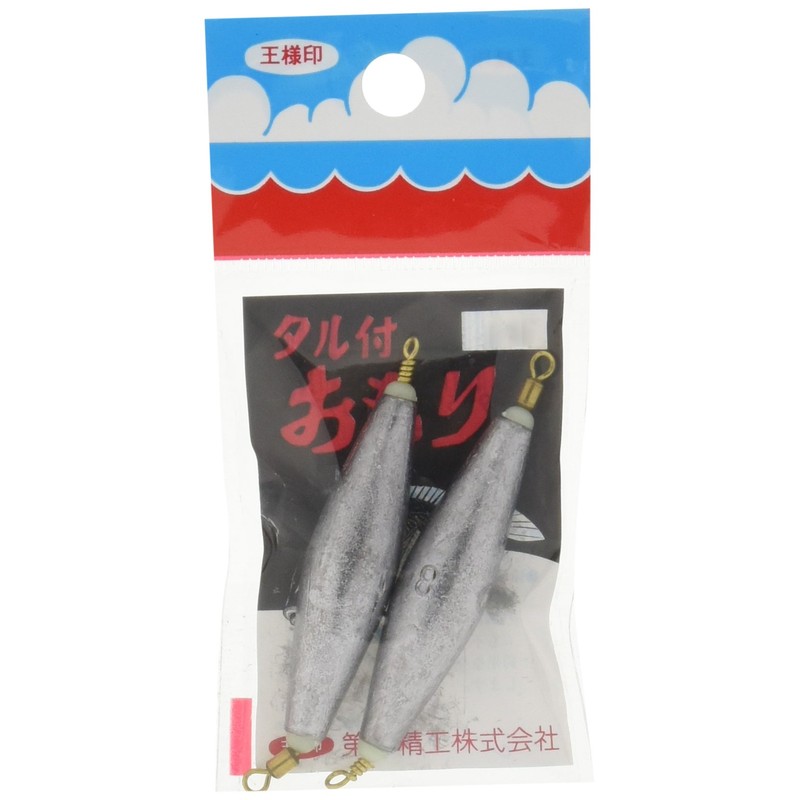 第一精工 釣り用オモリ タル付 1号 22089 シルバー