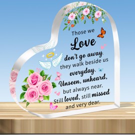 JMIMO Memorial Gift Sympathy Bereavement Gifts Acrylic Condolence Remembrance Gifts in Memory of Loss of Loved One Father Mother