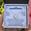 Larvincy Granddaughter Gifts from Grandma Grandpa, To My Granddaughter Necklace,