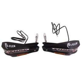Tusk MX D-Flex MC Handguards with Turn Signals Black