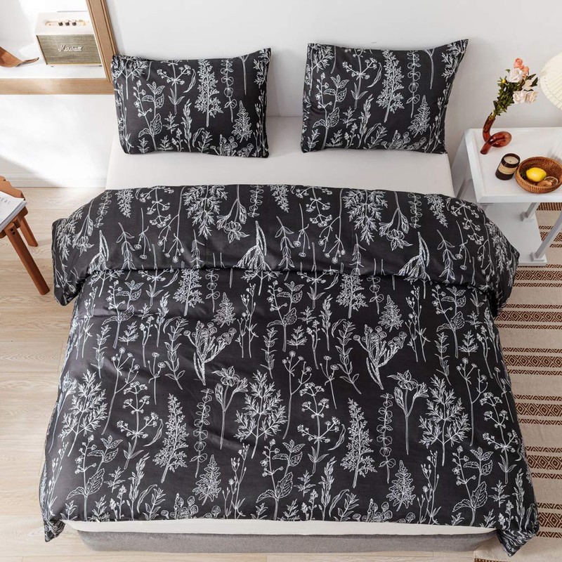 JANZAA Comforter Set Queen Comforter Set,3 PCS Floral Comforter Set