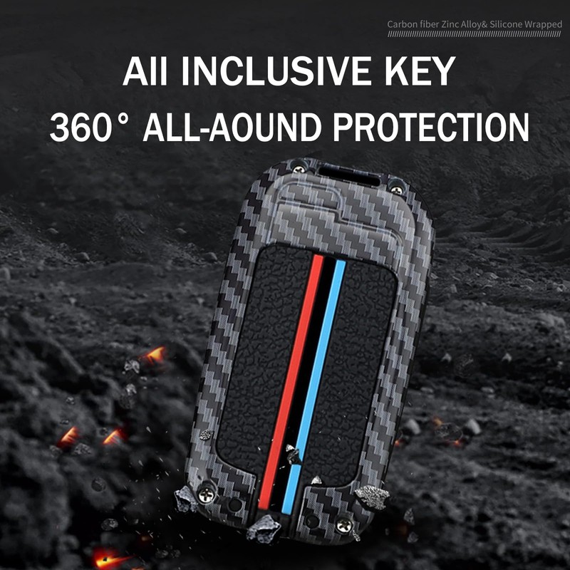 ontto Carbon Pattern Auto Key Case Fit for Toyota Avalon
