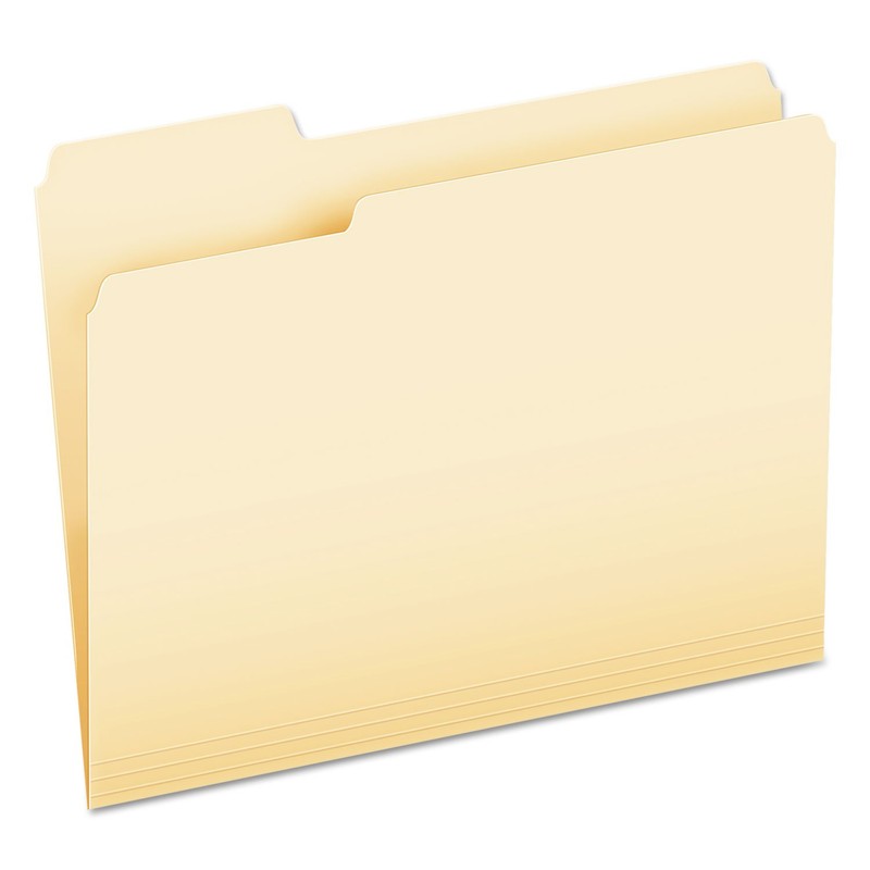 Pendaflex File Folders, Letter Size, Manila, 1/3 Cut, Left Position,