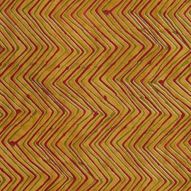 Kt KILOtela - Fabric Sold by the Metre for Patchwork - 100% Cotton - 110 cm Wide - Length Selectable from 50 cm in 50 cm | Zigzag - Mustard, Green, Red