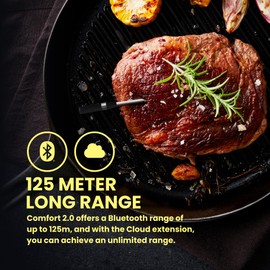 Witt CookPerfect Wireless SINGLE Meat Thermometer | Precise & Effortless Cooking with Smart Temperature Control | 5 Sensors, Bluetooth Connectivity | App-Enabled, Perfect for BBQ, Oven, Grill & Smoker