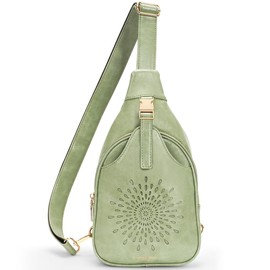 APHISON Sling Bag for Women Fanny Pack Small Backpack Purse Crossbody Bags for Women Trendy GREEN