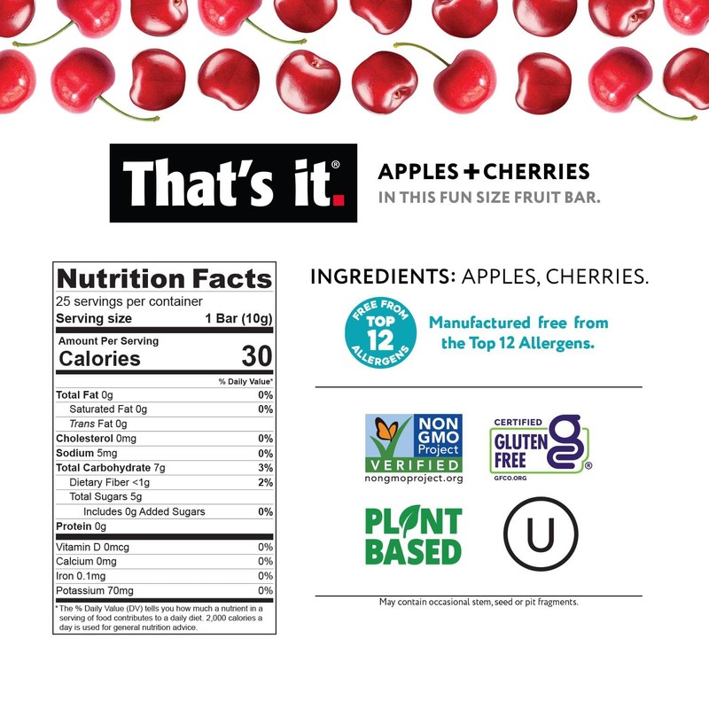 That’s it. Fun Size Fruit Bars Variety Pack - Apple