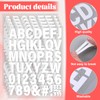 5 Sheets 250 Pcs Iron on Letters and Numbers for
