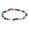 Taddart Minerals - Colourful Natural Gemstone Agate Bracelet with 4mm