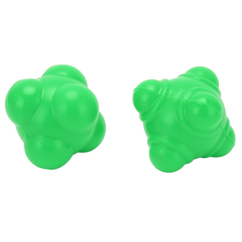 2pcs Rubber Reaction Bounce Balls Irregular Shape Reaction Balls for