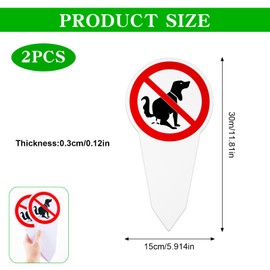 Sign Hunde kacken verboten Sign "Hier bitte nicht!" [German Language] 180 x 300 mm Dog Toilet