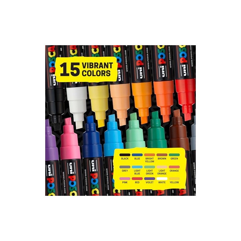posca Uni-Ball uni POSCA PC-8K, 15 pcs - Marcador (15