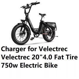 coming data AC/DC Adapter battery Charger for Velectrec 20" 4.0 Fat Tire Electric bike