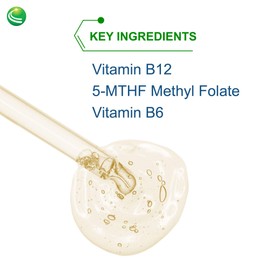 Nutra Biogenesis Methyl Factors - Vitamin B12 Drops, Methylfolate Drops, Sublingual Liquid for Women & Men, B Complex with Folic Acid for Kids & Adults, Energy Supplement, Sugar Free - 2 Fl Oz