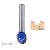 sourcing map Router Bit 1/4 Shank 1/2 Cutting Dia. Core