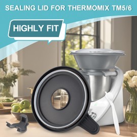 TGHongKy Pot Lid for Thermomix TM5 TM6 Lid for Vorwerk Thermomix TM6 TM5 Lid Mixing Pot Lid Accessories Pot Good Seal Includes Lid Holder and Cleaning Brush