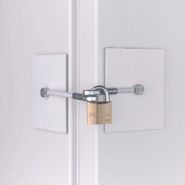 Marinelock White Chest Freezer Door Lock with Padlock