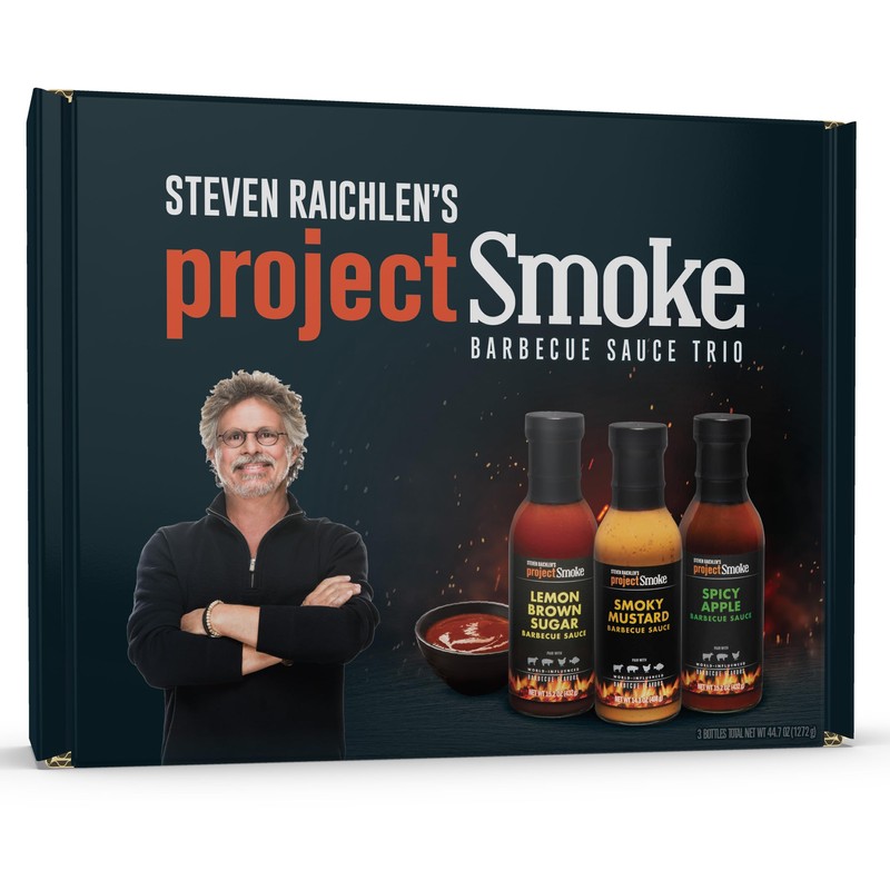 Steven Raichlen Project Smoke BBQ Sauce Gift Set – 3