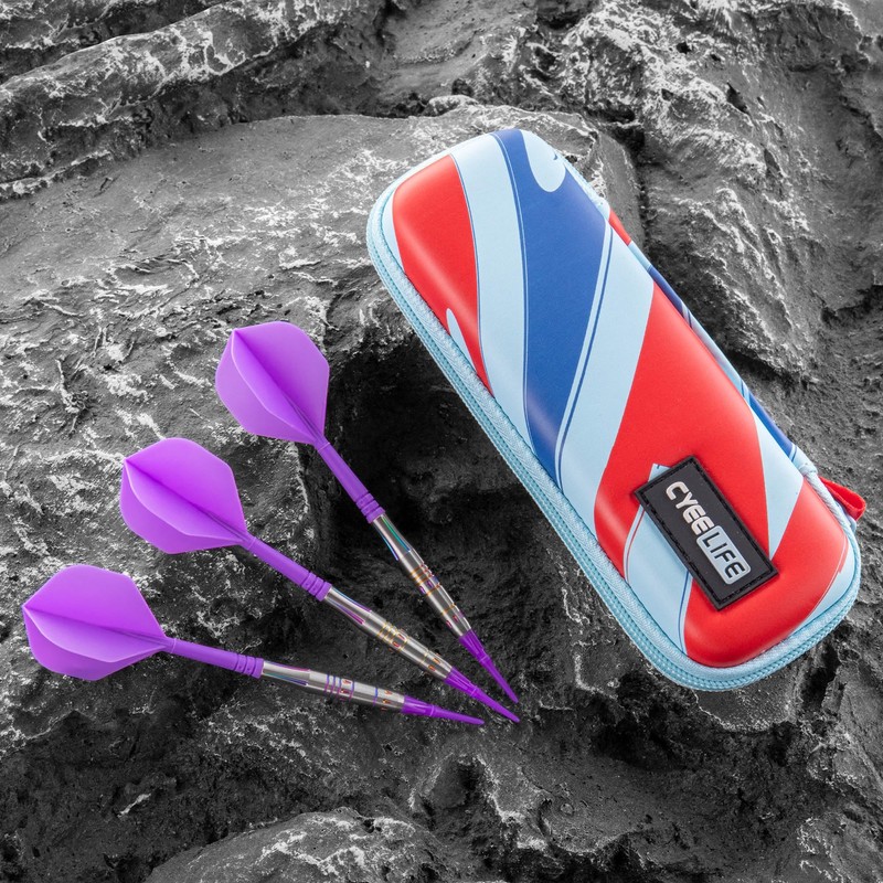 Cyeelife Tungsten Steel Darts Soft Darts-Purple