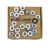 M8 Serrated Flange Hex Nuts - 8mm Steel (Pack of
